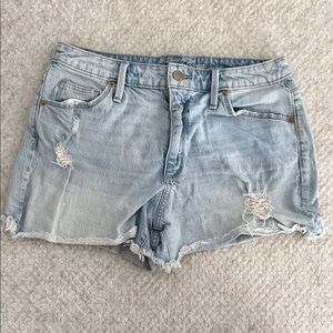 Universal Threads - Light Blue Distressed Denim Shorts (8)